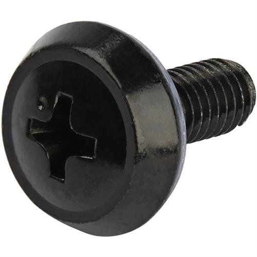 StarTech.com 50-Pack 10-32 12mm Screws Washers and Square Hole Cage Nuts with Installation Tool Hardware Mounting Kit for 19" or 10" Server Racks Cabinets and Enclosures Black - TAA - Image 1