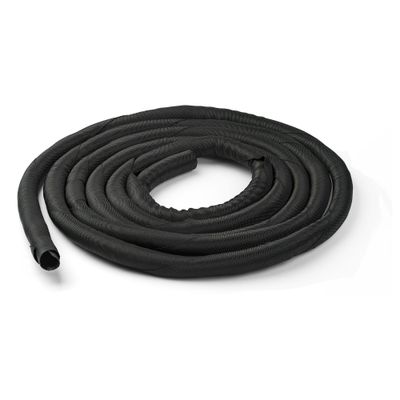StarTech.com 15' (4.6m) Cable Management Sleeve - Flexible Coiled Cable Wrap - 1.0-1.5" dia. Expandable Sleeve - Polyester Cord Manager/Protector/Concealer - Black Trimmable Cable Organizer - Thumbnail 2