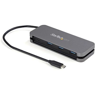 StarTech.com 4 Port USB C Hub - 3x USB-A/1x USB-C - 5Gbps USB 3.0 Type-C Hub (3.2/3.1 Gen 1) - Bus Powered - Portable USB-C to USB-A Adapter Hub - 28.5cm (11.2") Cable w/Cable Management~4 Port USB C Hub - 3x USB-A/1x USB-C - USB 3.0 Type-C Hub - USB