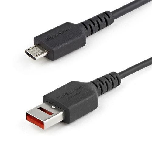 StarTech.com 3ft (1m) Secure Charging Cable USB-A to Micro USB Data Blocker Charge-Only Cable Power-Only Charger Cable for Phone/Tablet Data Blocking USB Protector Adapter Cable - Image 1
