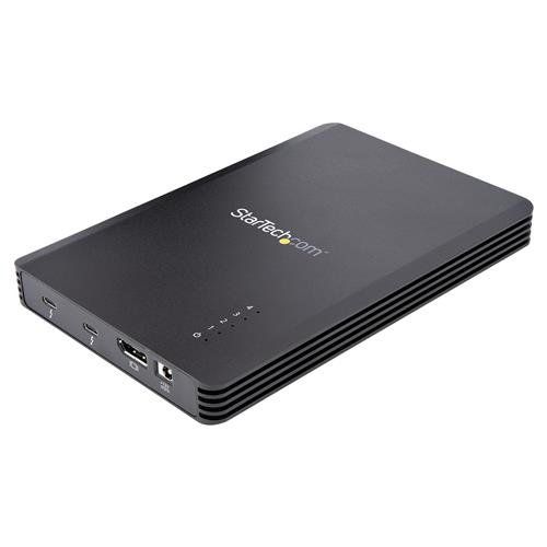 StarTech.com 4 Bay Thunderbolt 3 NVMe Enclosure For M.2 NVMe SSD Drives 1x DisplayPort Video/ 2x TB3 Downstream Ports 40Gbps 72W Power Supply External Hard Drive Enclosure - Image 1
