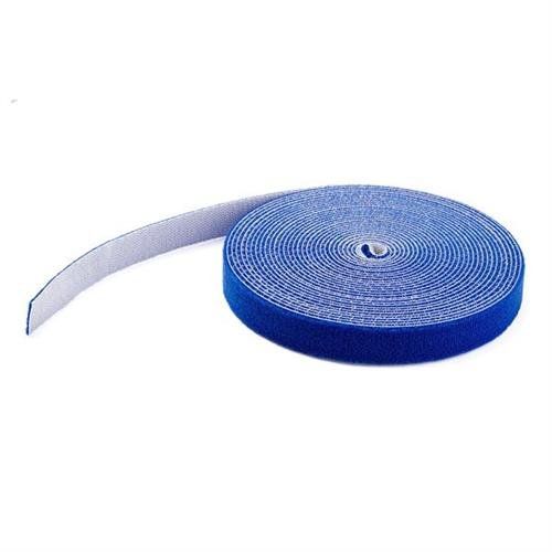 StarTech.com 100ft (30.5m) Hook and Loop Roll Blue Cut-to-Size Reusable Cable Ties Bulk Industrial Wire Fastener Tape Adjustable Fabric Wraps Reusable Self Gripping Cable Management Straps - Image 1