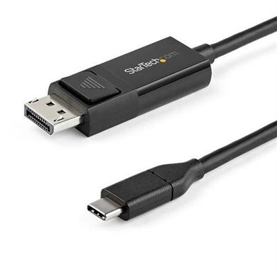 StarTech.com 3.3ft (1m) USB C to DisplayPort 1.2 Cable 4K 60Hz - Bidirectional DP to USB-C or USB-C to DP Reversible Video Adapter Cable - HBR2/HDR - USB Type C/Thunderbolt Monitor Cable 1 m DisplayPort USB Type-C Male Male Straight