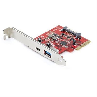 StarTech.com 2-Port 10Gbps USB-A &amp; USB-C PCIe Card - USB 3.2 Gen 2 PCI Express Type C/A Host Controller Card Adapter - USB 3.2 Gen 2 PCIe Expansion Add-On Card - Windows macOS Linux - TAA