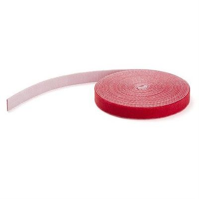 StarTech.com 100ft (30.5m) Hook and Loop Roll Red Cut-to-Size Reusable Cable Ties Bulk Industrial Wire Fastener Tape Adjustable Fabric Wraps Reusable Self Gripping Cable Management Straps
