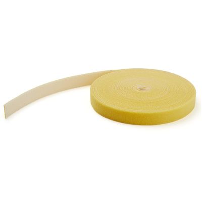 StarTech.com 100ft (30.5m) Hook and Loop Roll Yellow Cut-to-Size Reusable Cable Ties Bulk Industrial Wire Fastener Tape Adjustable Fabric Wraps Reusable Self Gripping Cable Management Straps - Thumbnail 2