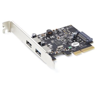 StarTech.com 2-Port USB PCIe Card with 10Gbps/port - USB 3.2 Gen 2 Type-A PCI Express 3.0 x4 Host Controller Expansion Card - Add-On Adapter Card - Full/Low Profile - Windows &amp; Linux - Thumbnail 2