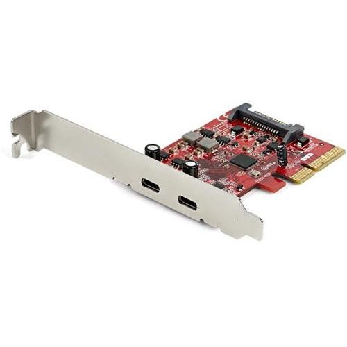 StarTech.com 2-Port USB 3.2 Gen 2 PCIe Card USB-C 10Gbps SuperSpeed PCI Express 3.0 x4 Controller Card USB Type-C Adapter Card Data Only Windows/macOS/Linux TAA - Image 1