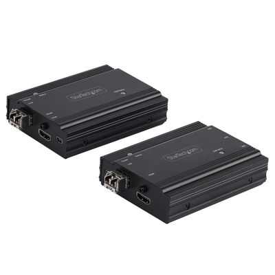 StarTech.com 4K HDMI KVM Extender over Fiber - HDMI Video &amp; USB Remote KVM Switch/Console Extender - up to 984ft/300m (MultiMode) - 2x 10G MMF SFP+ modules - KVM Extension Kit (TX/RX) - TAA - Thumbnail 2