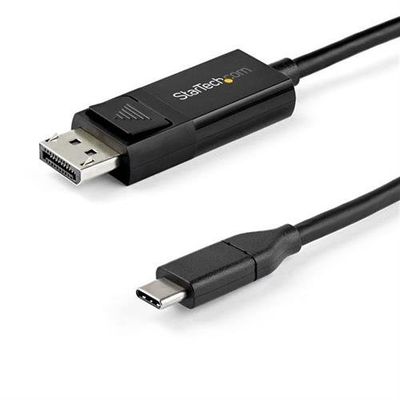 StarTech.com 6.6ft (2m) USB C to DisplayPort 1.4 Cable 8K 60Hz/4K - Bidirectional DP to USB-C or USB-C to DP Reversible Video Adapter Cable -HBR3/HDR/DSC - USB Type C/Thunderbolt Monitor Cable