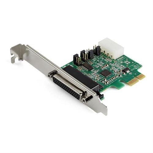 StarTech.com 4-port PCI Express RS232 Serial Adapter Card - PCIe RS232 Serial Host Controller Card - PCIe to Serial DB9 Card - 16950 UART - Expansion Card - Windows/Linux - TAA - Image 1