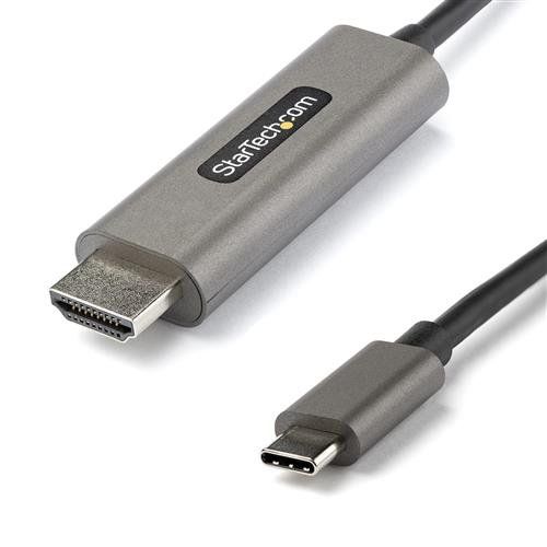 StarTech.com 13ft (4m) USB C to HDMI Cable 4K 60Hz w/ HDR10 - Ultra HD USB Type-C to 4K HDMI 2.0b Video Adapter Cable - USB-C to HDMI HDR Monitor/Display Converter - DP 1.4 Alt Mode HBR3 - Image 1