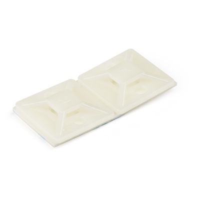 StarTech.com 100 Pack Cable Tie Mounts with Adhesive Tape for 0.18 in. (4.6 mm) Wide Ties - Nylon/Plastic Zip Tie Mounts - Electrical/Network Cable Wrap Mounts / 94V-2 Fire &amp; UL Rated - TAA - Thumbnail 2