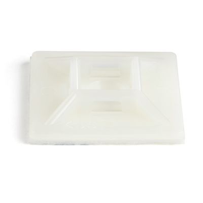 StarTech.com 100 Pack Cable Tie Mounts with Adhesive Tape for 0.21 in. (5.5 mm) Wide Ties - Nylon/Plastic Zip Tie Mounts - Electrical/Network Cable Wrap Mounts / 94V-2 Fire &amp; UL Rated - TAA - Thumbnail 2