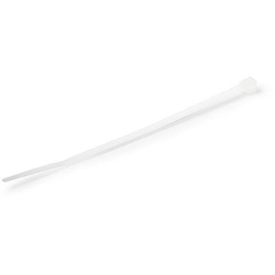 StarTech.com 4"(10cm) Cable Ties - 1/16"(2mm) wide 7/8"(22mm) Bundle Diameter 18lb(8kg) Tensile Strength Nylon Self Locking Zip Ties with Curved Tip - 94V-2/UL Listed 1000 Pack - White - TAA