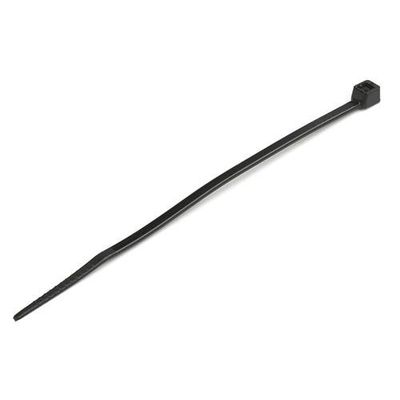 StarTech.com 4"(10cm) Cable Ties - 3/32"(2.5mm) wide 7/8"(22mm) Bundle Diameter 18lb(8kg) Tensile Strength Nylon Self Locking Zip Ties with Curved Tip - 94V-2/UL Listed 1000 Pack - Black - TAA
