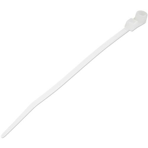 StarTech.com 4"(10cm) Cable Ties with Mounting Hole - 1/16"(2mm) wide 7/8"(24mm) Bundle Dia. 18lb(8kg) Tensile Strength Nylon 66 Self Locking Ties w/Screw Hole UL Listed 100 Pack - TAA - Image 1