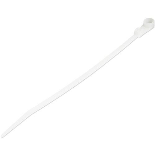 StarTech.com 6"(15cm) Cable Ties with Mounting Hole - 1/8"(3mm) wide 1-1/2"(40mm) Bundle Dia. 40lb(18kg) Tensile Strength Nylon 66 Self Locking Ties w/Screw Hole UL Listed 100 Pack - TAA - Image 1