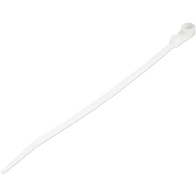StarTech.com 6"(15cm) Cable Ties with Mounting Hole - 1/8"(3mm) wide 1-1/2"(40mm) Bundle Dia. 40lb(18kg) Tensile Strength Nylon 66 Self Locking Ties w/Screw Hole UL Listed 100 Pack - TAA - Thumbnail 2
