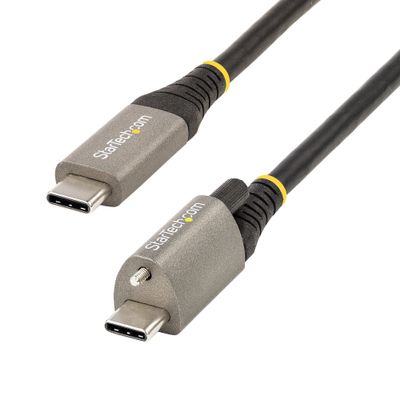StarTech.com 3ft (1m) USB-C Cable Top Screw Locking USB 10Gbps 100W (5A) Power Delivery 8K 60Hz / 4K 144Hz DP Alt Mode USB-IF Certified - Thunderbolt Compatible - Thumbnail 2