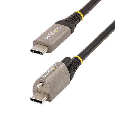 StarTech.com 50cm (20in) USB-C Cable Top Screw Locking USB 10Gbps 100W (5A) Power Delivery 8K 60Hz / 4K 144Hz DP Alt Mode - Thunderbolt Compatible - Thumbnail 2