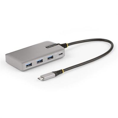 StarTech.com 4-Port USB-C Hub with USB-C DP Alt Mode Video Output 4K 60Hz - 3x USB-A 1x USB Type-C 100W Power Delivery Pass-Through USB 3.2 10Gbps 1ft/30cm Cable Portable USB Hub