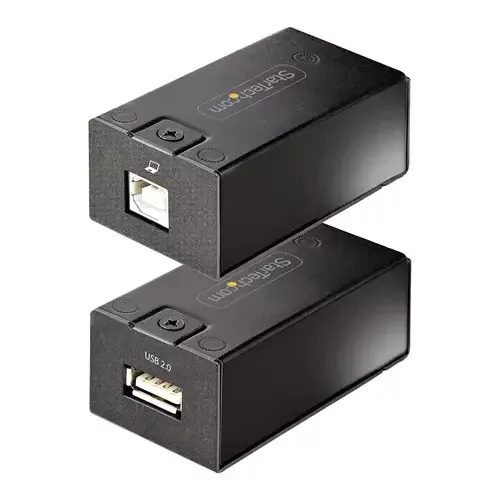 StarTech.com 150m (492ft) USB 2.0 Extender over Cat5e/Cat6 Ethernet Cable Externally Powered USB Extender via RJ45/Network Cable USB Over Ethernet Cable Extender/Adapter - TAA - Image 1