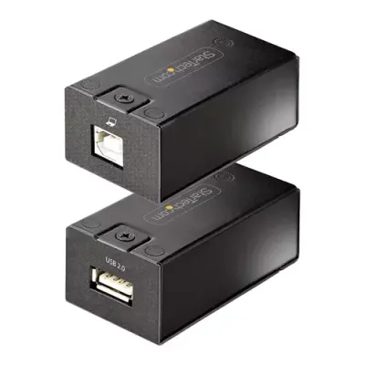 StarTech.com 150m (492ft) USB 2.0 Extender over Cat5e/Cat6 Ethernet Cable Externally Powered USB Extender via RJ45/Network Cable USB Over Ethernet Cable Extender/Adapter - TAA