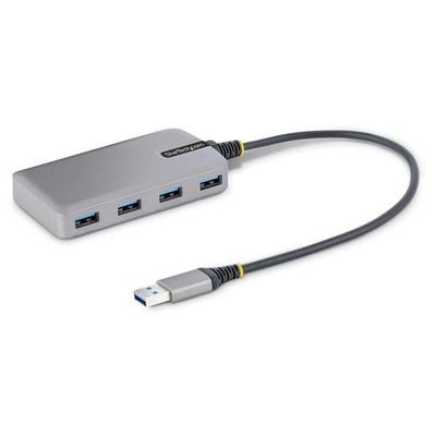 StarTech.com 4-Port USB Hub - USB 3.0 5Gbps Bus Powered USB-A to 4x USB-A Hub w/ Optional Auxiliary Power Input - Portable Desktop/Laptop USB Hub 1ft/30cm Cable USB Expansion Hub