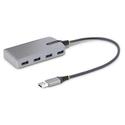 StarTech.com 4-Port USB Hub - USB 3.0 5Gbps Bus Powered USB-A to 4x USB-A Hub w/ Optional Auxiliary Power Input - Portable Desktop/Laptop USB Hub 1ft/30cm Cable USB Expansion Hub - Thumbnail 2