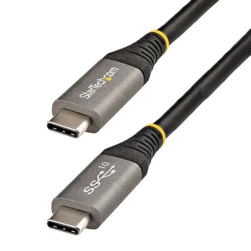 StarTech.com 3ft (1m) USB-C Cable USB 10Gbps 100W (5A) Power Delivery 8K 60Hz / 4K 144Hz DP Alt Mode USB-IF Certified Thunderbolt Compatible - Image 1