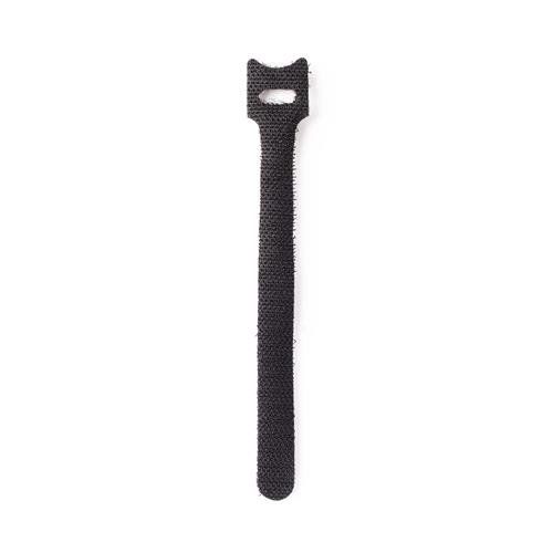 StarTech.com 6in (15cm) Hook and Loop Cable Ties Black Reusable Cable Straps Adjustable and Flexible Cord Organizer Tie/Wraps for Cable Management Wire Loop Ties - 50 Pack - Image 1
