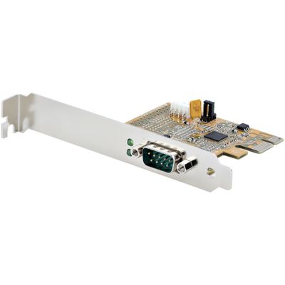 StarTech.com 1-Port PCI Express Serial Card PCIe to RS232 (DB9) Serial Interface Card PC Serial Card 16C1050 UART Standard/Low Profile Brackets COM Retention Windows/Linux - TAA - Thumbnail 2