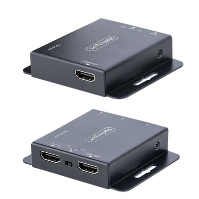 StarTech.com 4K HDMI Extender over CAT6/CAT5 Ethernet Cable 4K 30Hz or 1080p 60Hz Video Extender HDMI over Ethernet Cable HDMI Transmitter and Receiver Kit IR Remote Control - Thumbnail 2