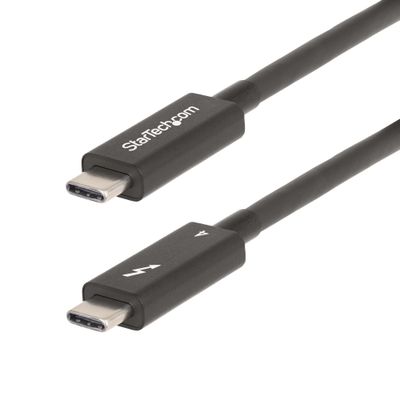StarTech.com 6.6ft (2m) Active Thunderbolt 4 Cable 40Gbps 100W Power Delivery 4K/8K Video Intel-Certified Thunderbolt Cable - Compatible w/ USB4/Thunderbolt 4/ USB 3.2/ USB Type-C/DisplayPort/Thunderbolt 3 - Thumbnail 2
