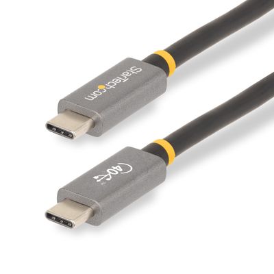 StarTech.com 3ft (1m) USB4 Cable 40Gbps 100W (5A) Power Delivery 8K 120Hz / 4K 240Hz DP Alt Mode USB-IF Certified USB-C Cable - Thunderbolt Compatible - Thumbnail 2
