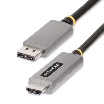 StarTech.com 6.6ft (2m) DisplayPort to HDMI Adapter Cable 8K 60Hz 4K 144Hz HDR10 DP 1.4 to HDMI 2.1 Active Video Converter DisplayPort Desktop to HDMI Monitor M/M - DP to HDMI Cord