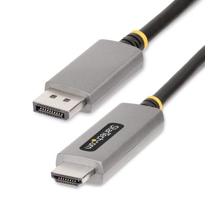 StarTech.com 6.6ft (2m) DisplayPort to HDMI Adapter Cable 8K 60Hz 4K 144Hz HDR10 DP 1.4 to HDMI 2.1 Active Video Converter DisplayPort Desktop to HDMI Monitor M/M - DP to HDMI Cord - Thumbnail 2