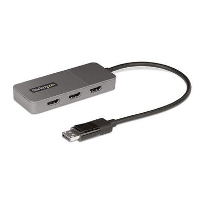StarTech.com 3-Port MST Hub - DisplayPort to 3x HDMI Triple 4K 60Hz Monitors DP 1.4 Multi-Monitor Video Adapter 1ft (30cm) Built-in Cable USB Powered Windows Only