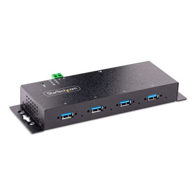 StarTech.com 4-Port Industrial USB 3.0 5Gbps Hub Rugged USB Hub with ESD Protection DIN/Wall/Desk Mountable USB-A Hub USB Expander w/Locking Ports Heavy Duty - TAA - Thumbnail 2