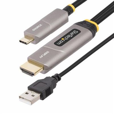 StarTech.com 30ft (9.1m) USB-C to HDMI 2.0 Active Optical Cable (AOC) 4K 60Hz CL3 Rated Unidirectional USB Type-C to HDMI Adapter Cable