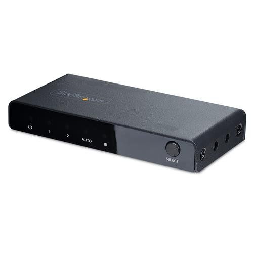 StarTech.com 2-Port 8K HDMI Switch HDMI 2.1 Switcher 4K 120Hz HDR10+ 8K 60Hz UHD HDMI Switch 2 In 1 Out Auto/Manual Source Switching Power Adapter and Remote Included - Image 1