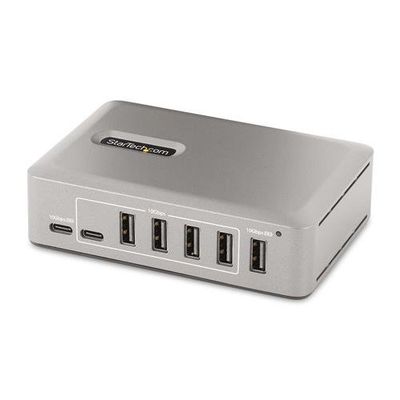 StarTech.com 10-Port USB-C Hub - 8x USB-A/2x USB-C - Self-Powered w/65W Power Supply - USB 3.1 10Gbps - Desktop/Laptop USB Hub w/USB-IF Certified 3ft Locking Cable USB C Hub - TAA