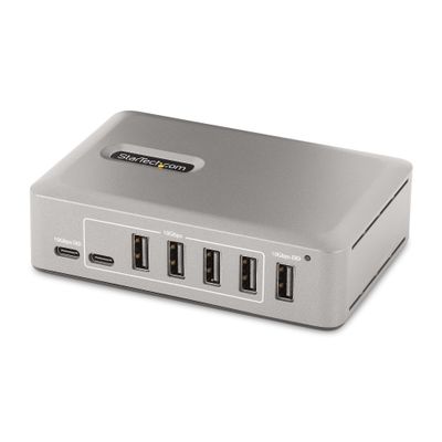 StarTech.com 10-Port USB-C Hub - 8x USB-A/2x USB-C - Self-Powered w/65W Power Supply - USB 3.1 10Gbps - Desktop/Laptop USB Hub w/USB-IF Certified 3ft Locking Cable USB C Hub - TAA - Thumbnail 2