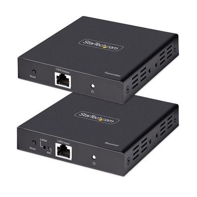 StarTech.com 4K HDMI Extender Over CAT5/CAT6 Cable 4K 60Hz HDR Video Extender Up to 230ft (70m) HDMI Over Ethernet Cabling S/PDIF Audio Out HDMI Transmitter and Receiver Kit
