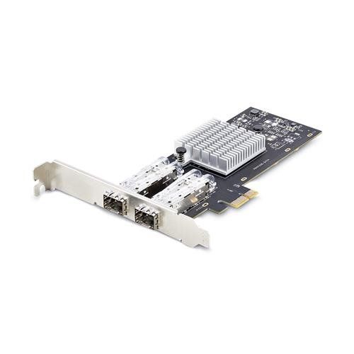 StarTech.com 2-Port GbE SFP Network Card PCIe 2.0 x1 Intel I350-AM2 2x 1GbE Controller 1000BASE Copper/Fiber Optic Dual-Port Gigabit Ethernet NIC Desktop/Server Backplanes - Windows and Linux Compatible - Image 1