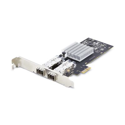 StarTech.com 2-Port GbE SFP Network Card PCIe 2.0 x1 Intel I350-AM2 2x 1GbE Controller 1000BASE Copper/Fiber Optic Dual-Port Gigabit Ethernet NIC Desktop/Server Backplanes - Windows and Linux Compatible - Thumbnail 2
