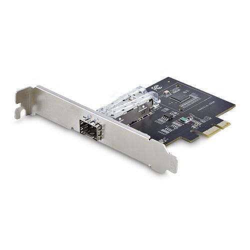 StarTech.com 1-Port GbE SFP Network Card PCIe 2.1 x1 Intel I210-IS 1GbE Controller 1000BASE Copper/Fiber Optic Single-Port Gigabit Ethernet NIC Desktop/Server Backplanes - Windows and Linux Compatible - Image 1
