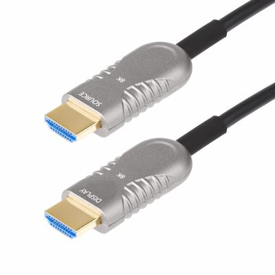 StarTech.com 30ft (9.1m) HDMI 2.1 Hybrid Active Optical Cable (AOC) CMP Plenum Rated 8K Ultra High Speed HDMI 2.1/2.0 Fiber Optic Cable 48Gbps 8K 60Hz/4K 120Hz HDR10+/FRL/TMDS/eARC - Thumbnail 2