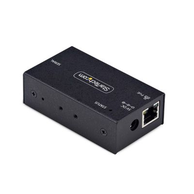 StarTech.com 1-Port Serial to Ethernet Adapter 802.3af PoE IP Serial Device Server For Remote RS232 Devices Wall/DIN Rail Mountable RJ45 LAN to DB9 Serial Converter TAA - Thumbnail 2